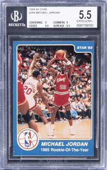 1984-85 Star #288 Michael Jordan Rookie Card - BGS EX+ 5.5 